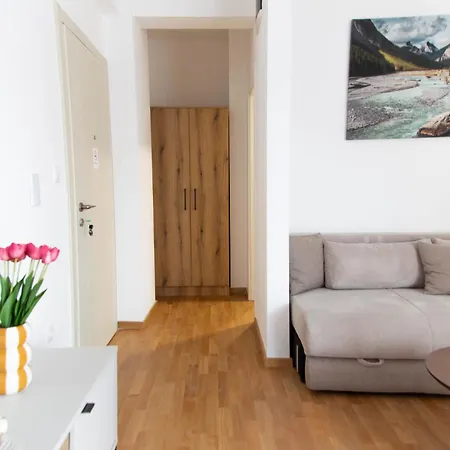 Tulip - New Studio, Self Check-in, Airport Pickup Podgorica